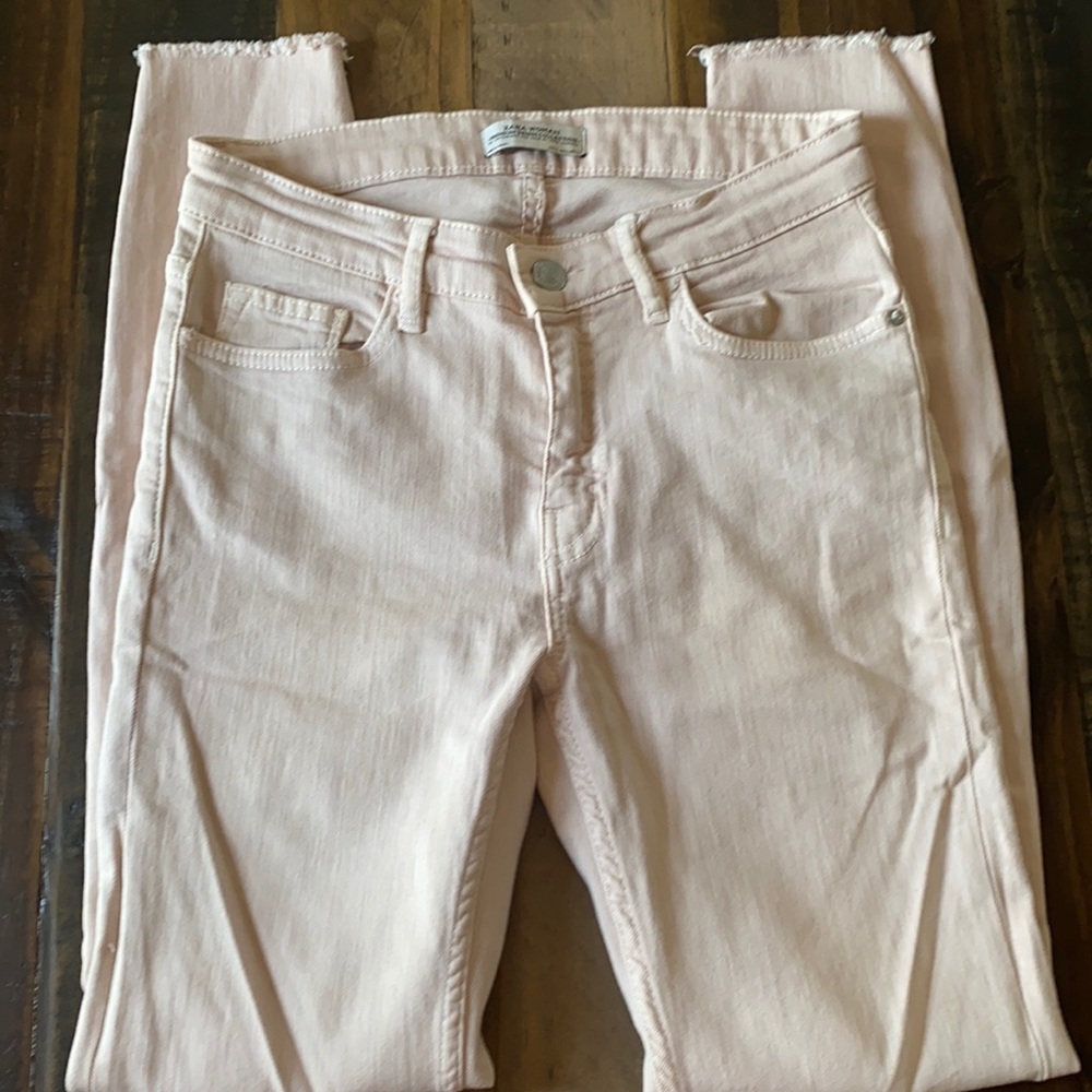 ZARA pink skinny jeans size 2